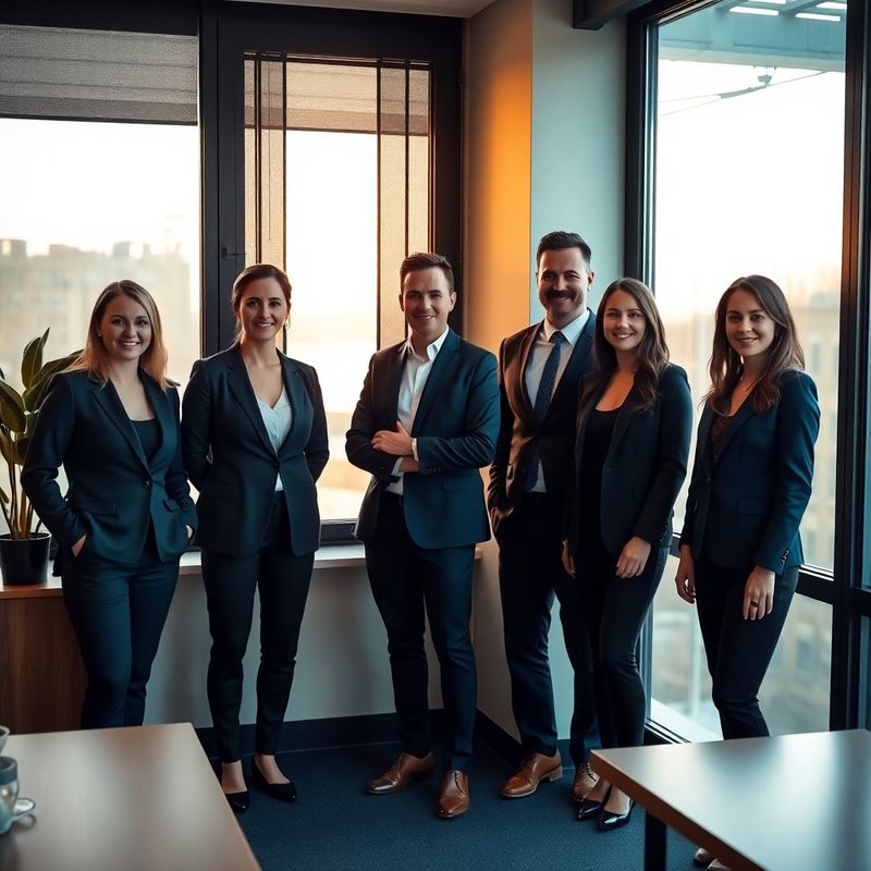 Echipa BusinessFocus într-un birou modern din Iași